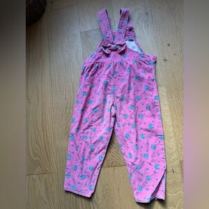 Vintage ILGWU union label floral 4t oshgosh overalls